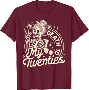 30 Years Old Skeleton T-Shirt - T-Shirt | Maroon