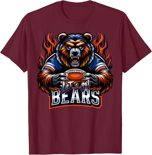 Retro Bear Gift Women Boys Girls Kids Toddlers Youth T-Shirt - T-Shirt | Maroon