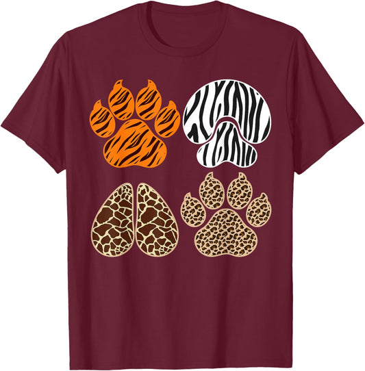 Cute Animals Clothes Kids Toddler Boys Animal Print Girls T-Shirt - T-Shirt | Maroon