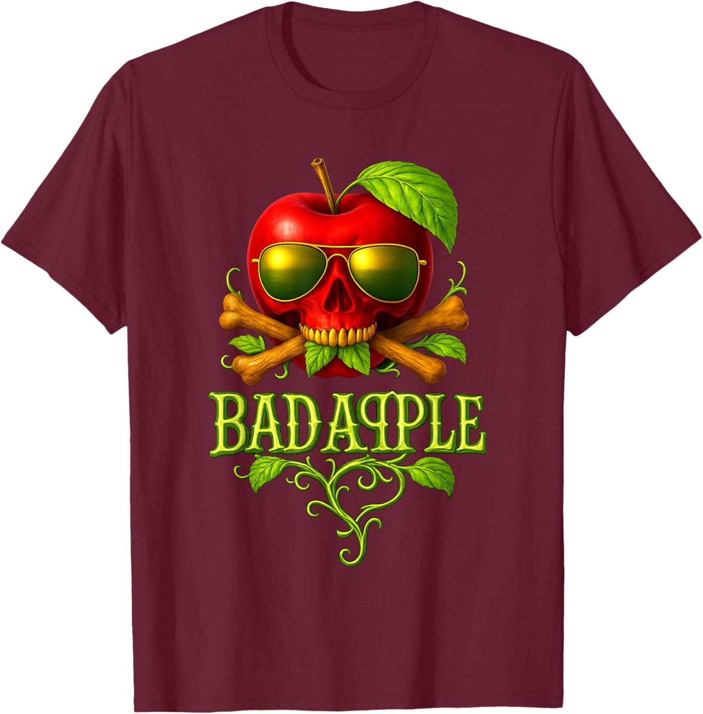 Bad Aqple Band T-Shirt - T-Shirt | Maroon