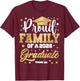 Proud Family of 2026 Graduate Awesome Family College T-Shirt - T-Shirt | Maroon