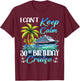 Keep Calm It's My 30th Birthday Cruise Tropical Gift T-Shirt - T-Shirt | Maroon