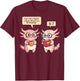How Many Nights Reading Axolotl Book Lover Cat Reader T-Shirt - T-Shirt | Maroon