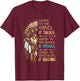 Native American Indian Wolf Saying Listen to The Wind T-Shirt - T-Shirt | Maroon