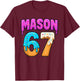 Mason 67 Ice Cream Drip Funny Meme Six Seven Dripping Sport T-Shirt - T-Shirt | Maroon