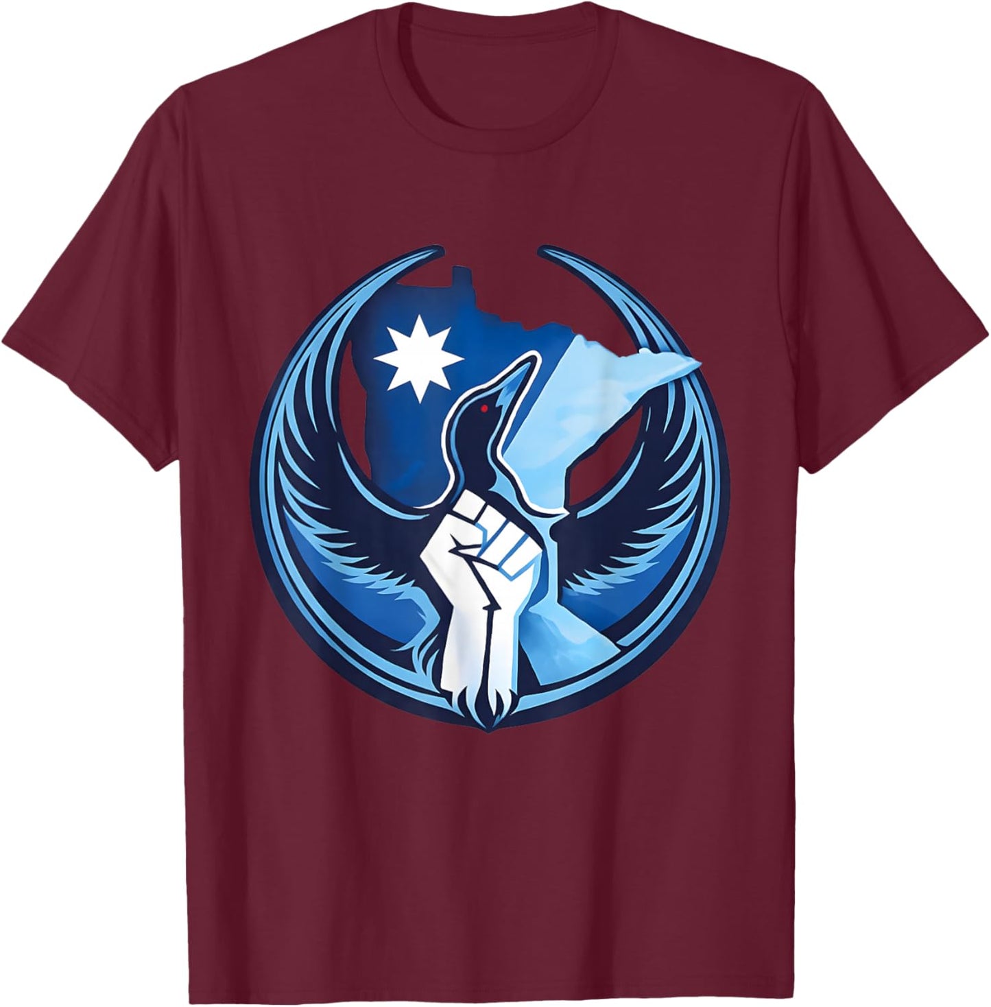 MN Rebel Bird Alliance T-Shirt - T-Shirt | Maroon