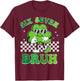 Six Seven Bruh Shamrock 67 Meme St Patrick's Day Boys Girls T-Shirt - T-Shirt | Maroon