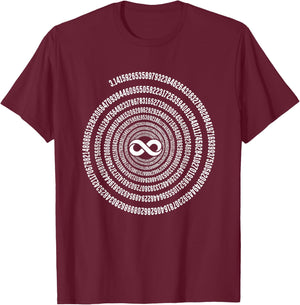 Pi 3,14 Pi Number Symbol Math Science Gift T-Shirt - T-Shirt | Maroon