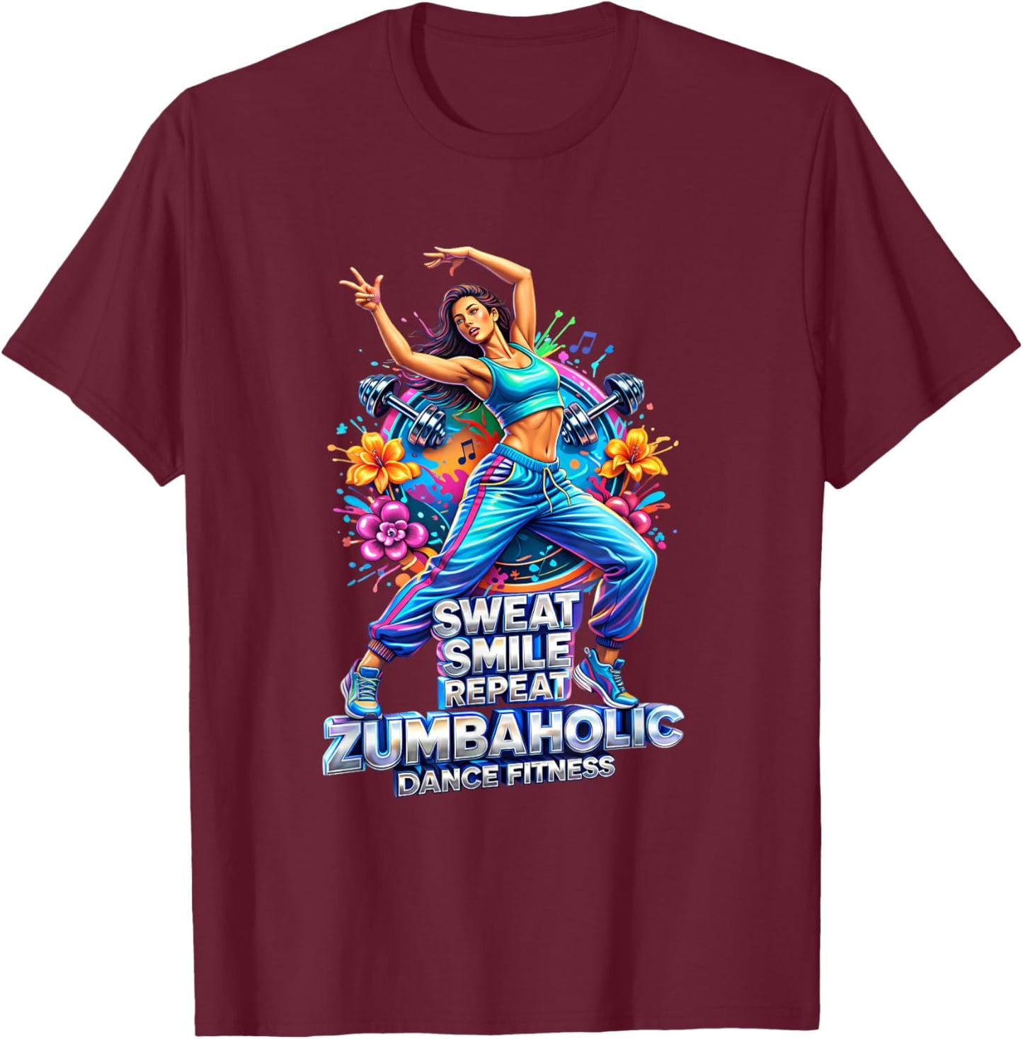 Workout Exercise T-Shirt - T-Shirt | Maroon