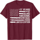 17 Years Old Birthday Vintage American Flag 17th Birthday T-Shirt - T-Shirt | Maroon