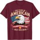Years of Freedom American Flag Design 250 Celebration 2026 T-Shirt - T-Shirt | Maroon