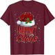 Mommy Claus Merry Christmas Family Matching Xmas T-Shirt - T-Shirt | Maroon