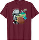 The Mandalorian and Grogu - Pose T-Shirt - T-Shirt | Maroon