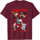 My Hero Academia Red Block Character Collage Anime T-Shirt - T-Shirt | Maroon