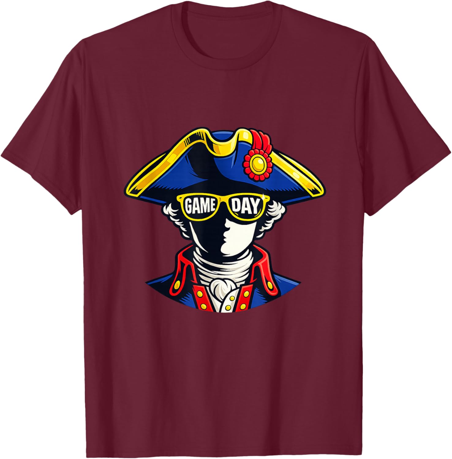 Funny Patriotic Joke | Boston 2026 Gifts | Game T-Shirt - T-Shirt | Maroon