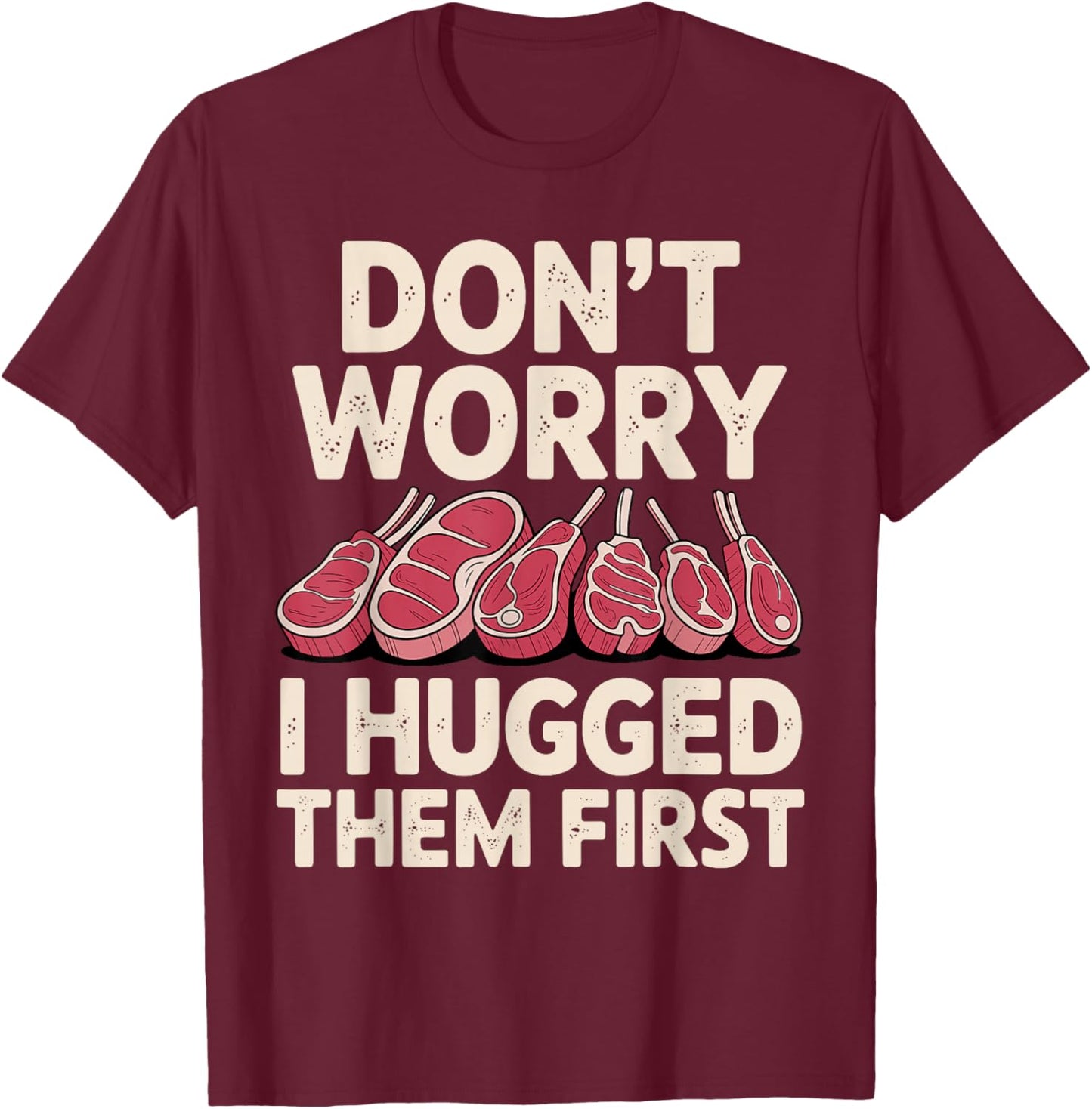 Funny Butcher Design Women Butchery Meat Butcher T-Shirt - T-Shirt | Maroon