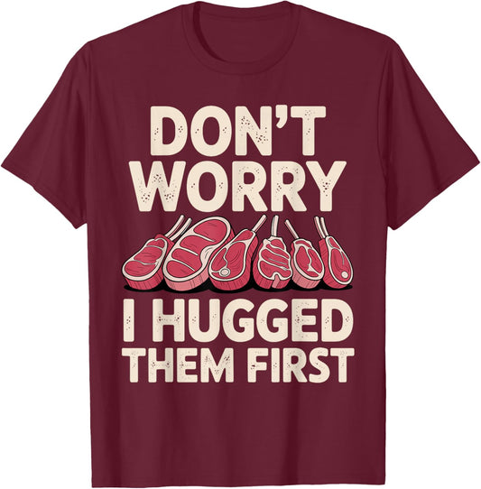 Funny Butcher Design Women Butchery Meat Butcher T-Shirt - T-Shirt | Maroon