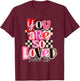 Vintage You are So Loved Valentine Cute XOXO Love Be Mine T-Shirt - T-Shirt | Maroon
