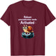 Reboot Procrastination Mode Activated Snail Tech Humor T-Shirt - T-Shirt | Maroon