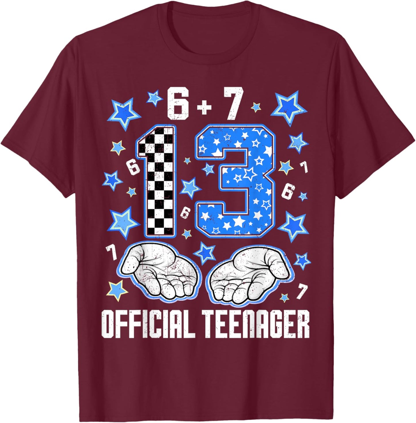 13 Official Teenager Coquette Birthday Women Teen Girl Kid T-Shirt - T-Shirt | Maroon