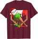 Santa Sports Ice Baseball Christmas Xmas Pajama Kid Men Boys T-Shirt - T-Shirt | Maroon