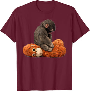 Baby Monkey Punch T-Shirt - T-Shirt | Maroon