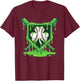 St Patrick Day Baseball Drip Ice Cream Baseball Shamrock Men T-Shirt - T-Shirt | Maroon