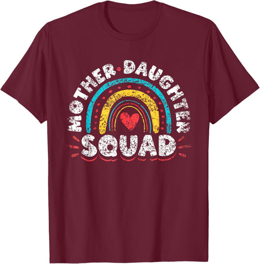 Mother Daughter Squad Matching Mom Mother Daughter Mommy T-Shirt - T-Shirt | Maroon