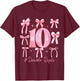 Double Digits Birthday Girl 10th Birthday Coquette Bow Pink T-Shirt - T-Shirt | Maroon