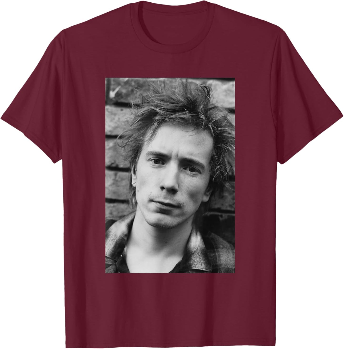 Sex Pistols Singer Johnny Rotten John Lydon Public Image Ltd T-Shirt - T-Shirt | Maroon