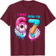 7th Birthday I was 6 Now I'm 7 Year Old Baseball Boys Girls T-Shirt - T-Shirt | Maroon