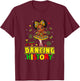 I Am Dancing History Cute Black Dancer African Girl T-Shirt - T-Shirt | Maroon