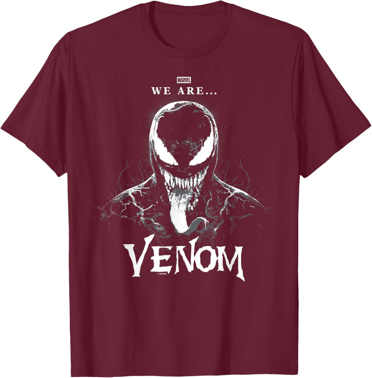 Marvel - Venom - Oversized Portrait T-Shirt - T-Shirt | Maroon