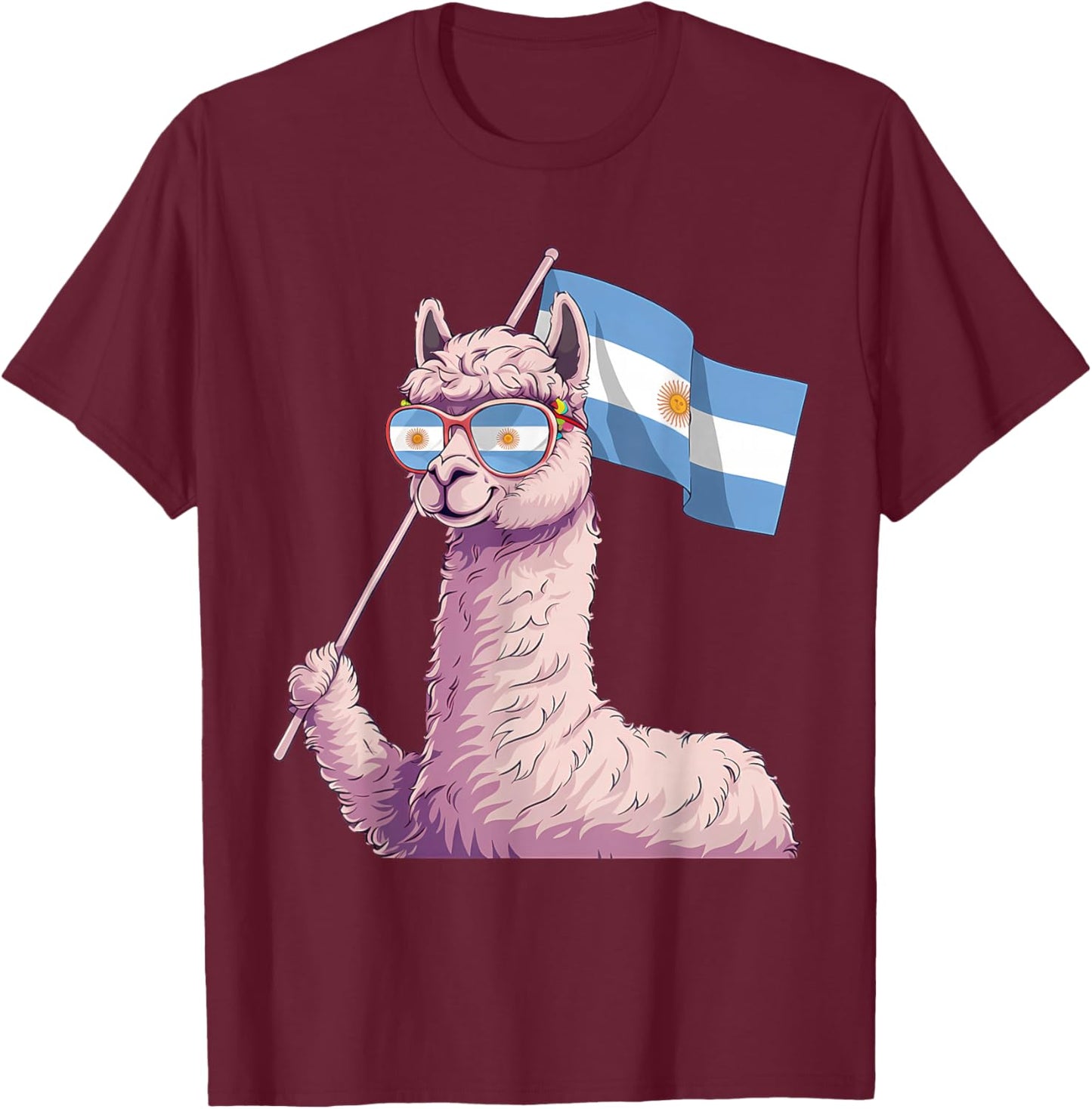 Argentina Pride Argentinian Flag T-Shirt - T-Shirt | Maroon