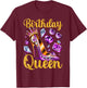 Queen Happy Birthday Party Girls Women T-Shirt - T-Shirt | Maroon