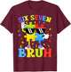 Funny Six Seven 67 Bruh 6 7 Puzzle Autism Awareness Kid Boys T-Shirt - T-Shirt | Maroon