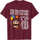 Cappuccino Assassino Bruh I'm 8 Age 8th Kids Boys Girls T-Shirt - T-Shirt | Maroon