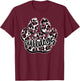 Maroon Bulldogs Leopard Paw Print Leopard School Mascot T-Shirt - T-Shirt | Maroon