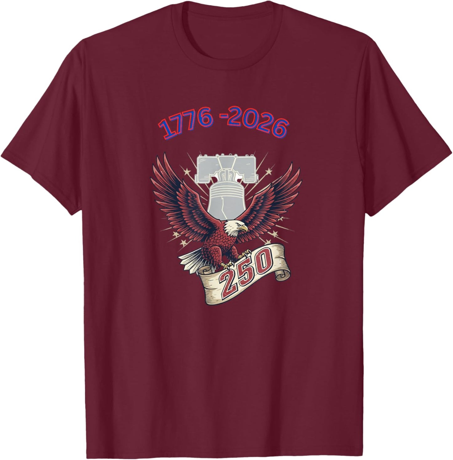 America 250 T-Shirt - T-Shirt | Maroon