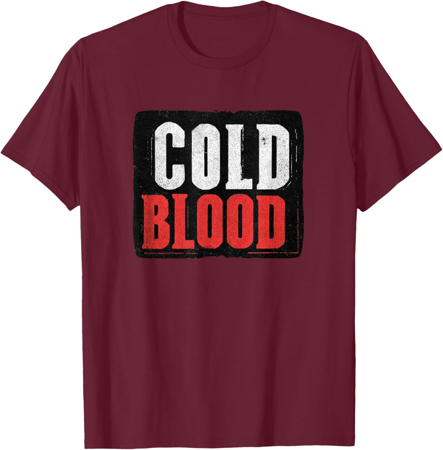 Amazing Cold Blood Graphic Costume T-Shirt - T-Shirt | Maroon