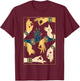 Indian Classical Dance Mudras Bharatanatyam Spiritual Desi T-Shirt - T-Shirt | Maroon