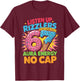67 Six Seven Get Sendy Meme Design Funny 6 7 Sigma Rizzlers T-Shirt - T-Shirt | Maroon
