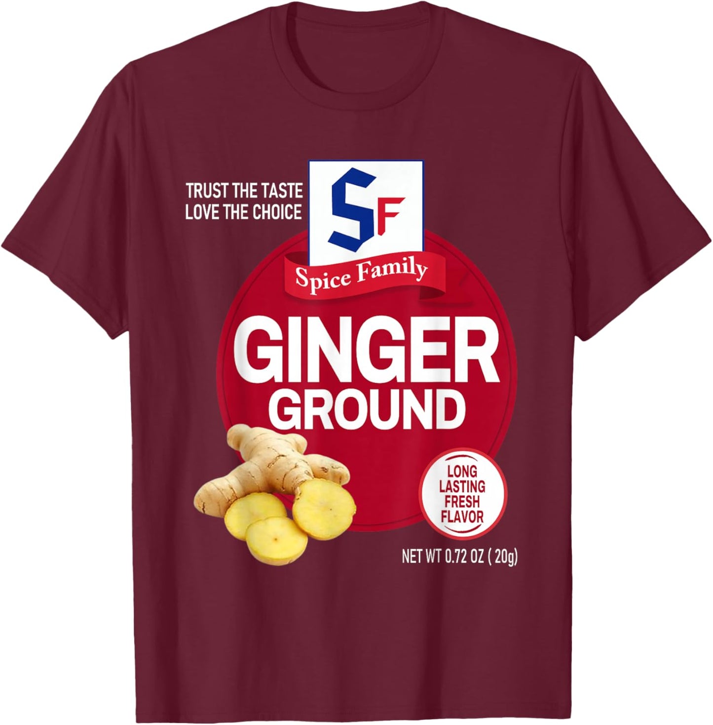 Ground Ginger Halloween Spice Costume Group Matching T-Shirt - T-Shirt | Maroon