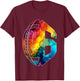 Number 6 Years Football 6TH Birthday T-Shirt - T-Shirt | Maroon
