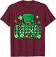 Bruh St. Patrick’s Day Teens Boys Kids Funny Shamrock Lucky T-Shirt - T-Shirt | Maroon