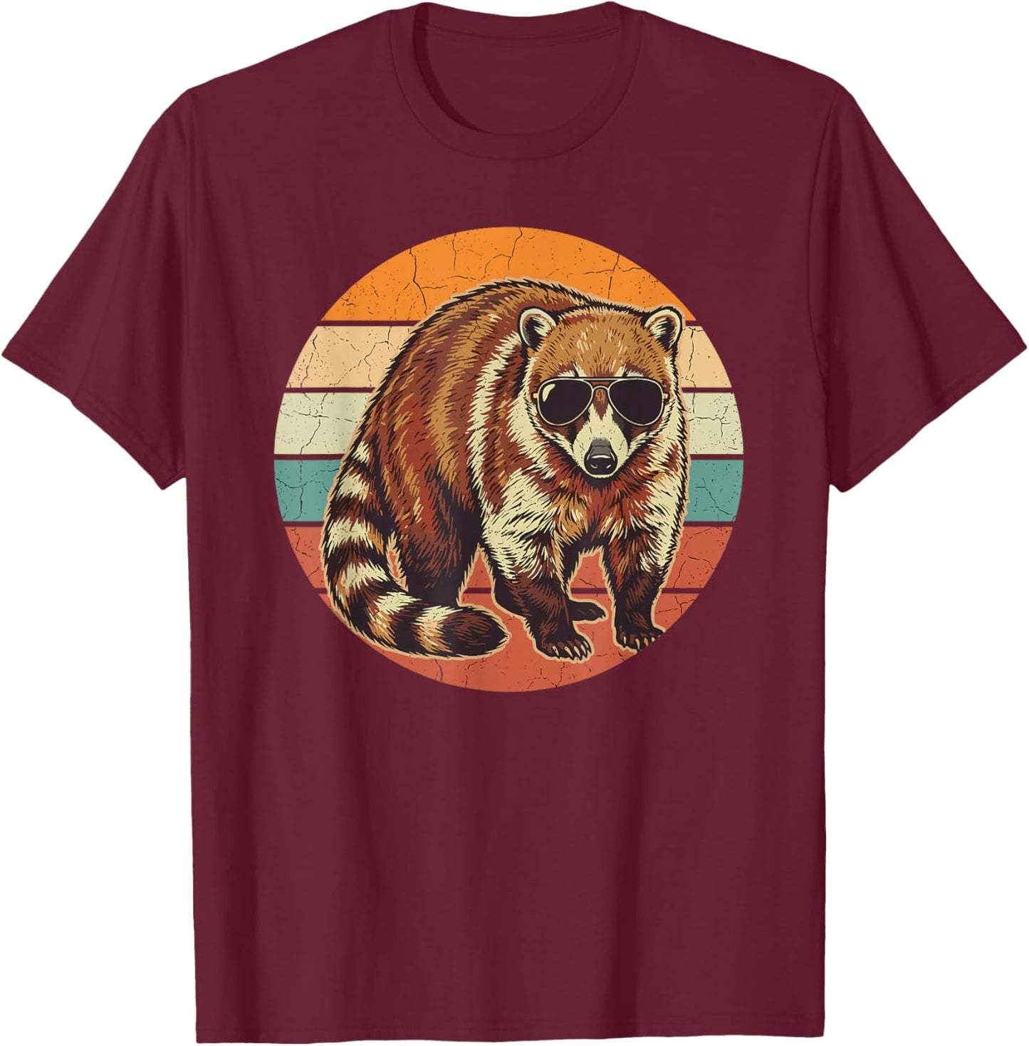 Coati Vintage T-Shirt - T-Shirt | Maroon