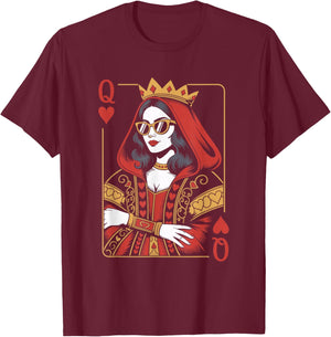 Playing Card T-Shirt - T-Shirt | Maroon