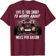 Life is Too Short Hot Rod Classic Car Miles Per Gallon Gifts T-Shirt - T-Shirt | Maroon