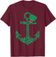 Leprechaun Anchor Shamrocks Cruise Squad St. Patrick's Day T-Shirt - T-Shirt | Maroon