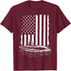 Submarine USA Flag Veteran 4th of July T-Shirt - T-Shirt | Maroon